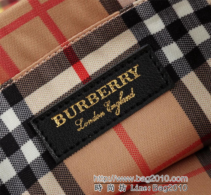 BURBERRY巴寶莉 小號棉質帆布購物袋 vitage復古格紋 款號2131  Bhq1067
